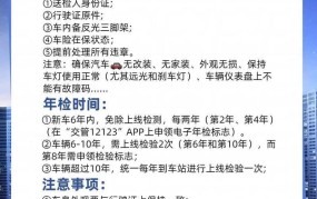 机动车年检有哪些项目和标准？如何顺利通过年检？