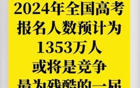 2024年高考人数预计有多少？近年来的趋势是怎样的？