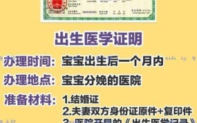 准生证取消后如何办理出生证明？需要哪些材料？