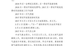 2024五一放假安排如何？有哪些出行建议？