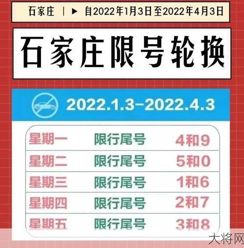 石家庄2024年10月限号规定是怎样的？-大将网