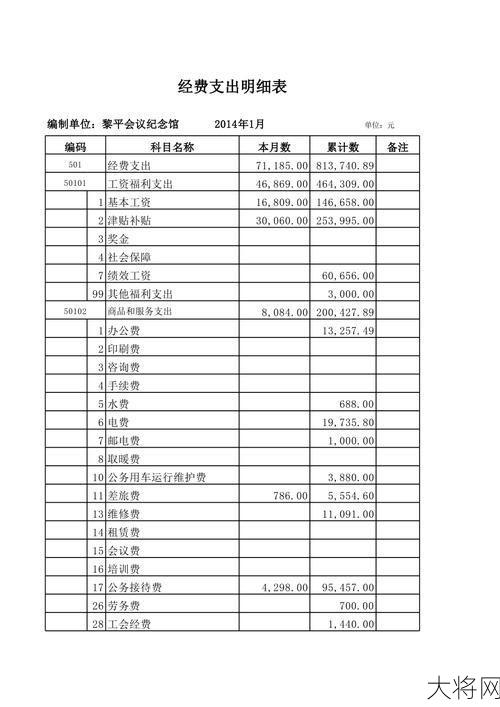 期间费用明细表如何准确填写，需要注意哪些细节？-大将网