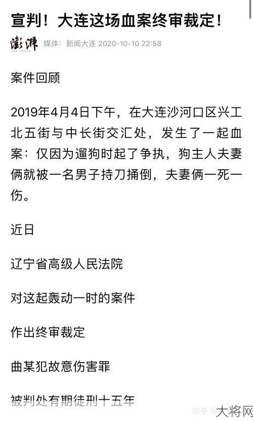 建议对伤人犬只饲养者追刑责，法律解读来了-大将网