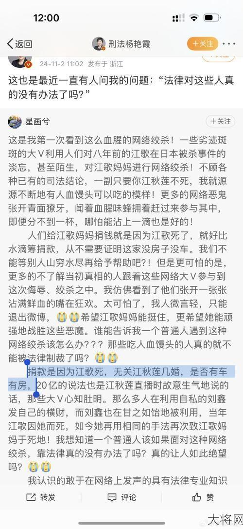 江歌母亲为何不满刘鑫发起募捐？事件背后真相是什么？-大将网