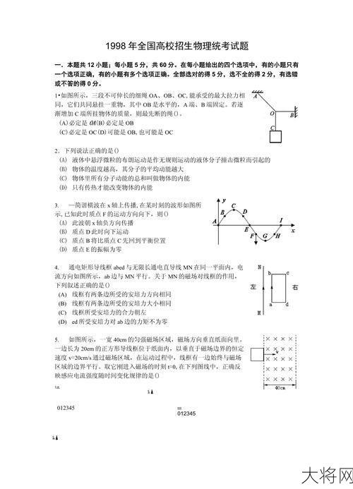 1998年高考真题泄露事件始末探究-大将网