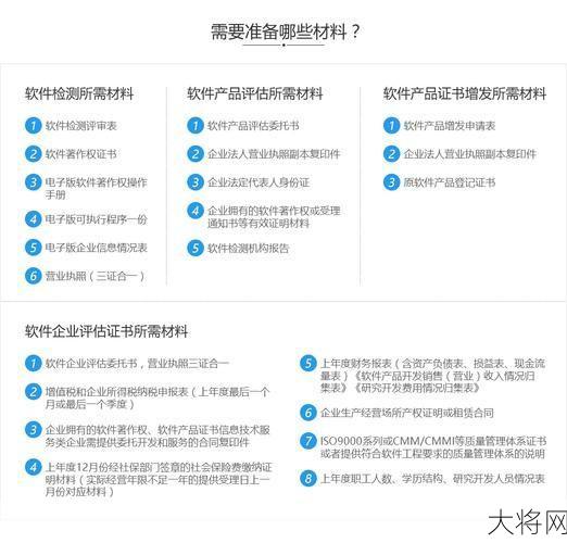 双软认证代办需要哪些材料？办理流程是怎样的？-大将网