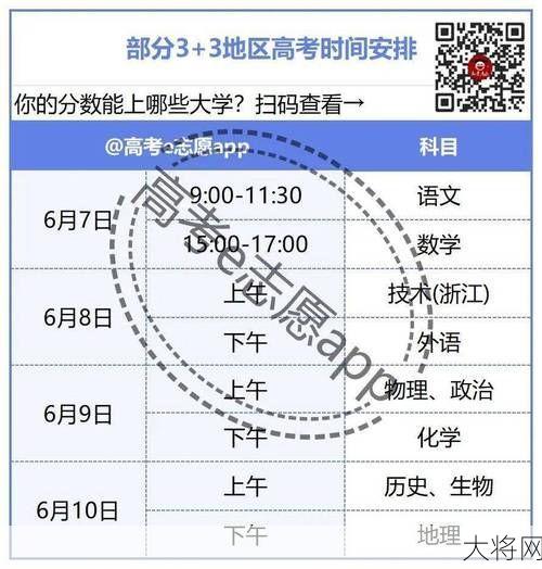 2024年高考时间表已公布，具体安排是怎样的？-大将网